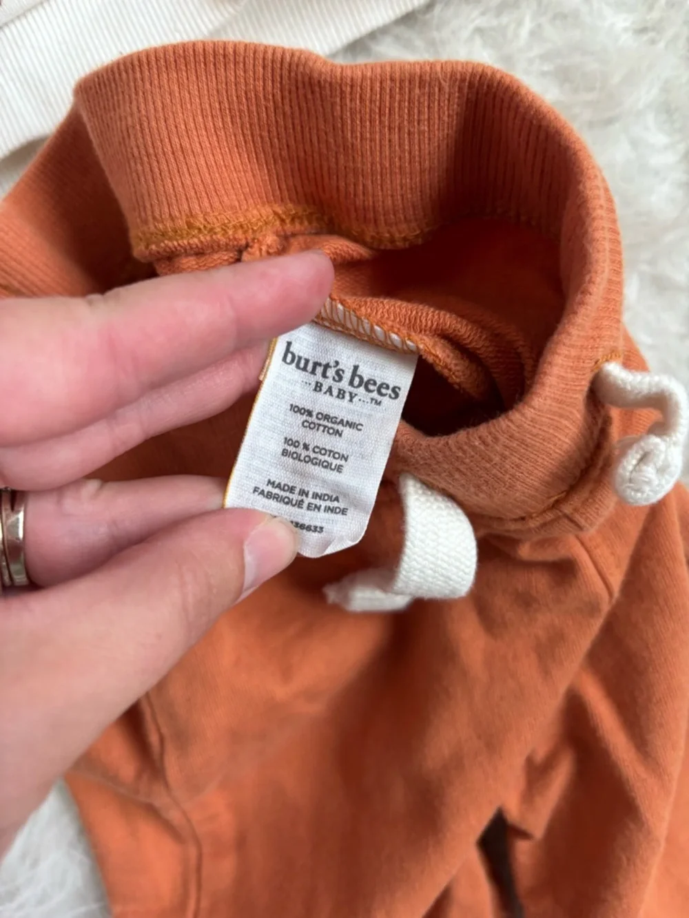 Burt's Bees Baby Gender Neutral Rust Orange Festive Thanksgiving Outfit